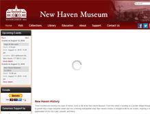 Tablet Screenshot of newhavenmuseum.org